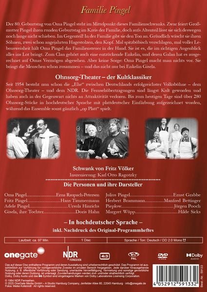 Produktbild: Ohnsorg-Theater Klassiker: Familie Pingel