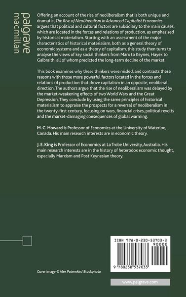 Produktbild: The Rise of Neoliberalism in Advanced Capitalist Economies