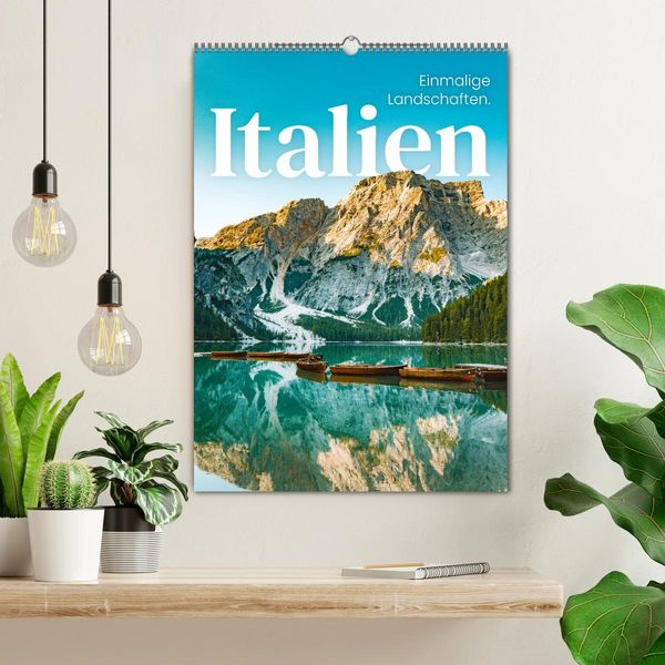 Produktbild: Italien - Einmalige Landschaften. (Wandkalender 2026 DIN A2 hoch), CALVENDO Monatskalender