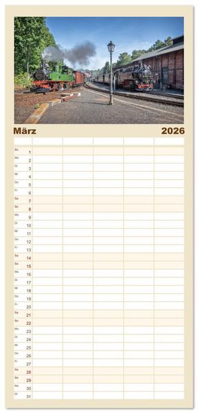 Produktbild: Familienplaner 2026 - Volldampf voraus! mit 5 Spalten (Wandkalender, 21 x 45 cm) CALVENDO