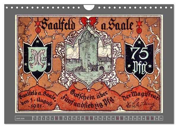Produktbild: Gru&szlig; aus Saalfeld an der Saale (Wandkalender 2026 DIN A4 quer), CALVENDO Monatskalender
