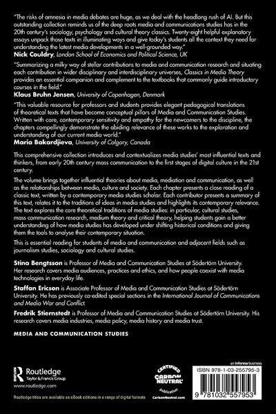 Produktbild: Classics in Media Theory