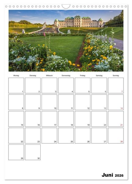 Produktbild: Mein Wien. Juwel an der Donau (Wandkalender 2026 DIN A3 hoch), CALVENDO Monatskalender