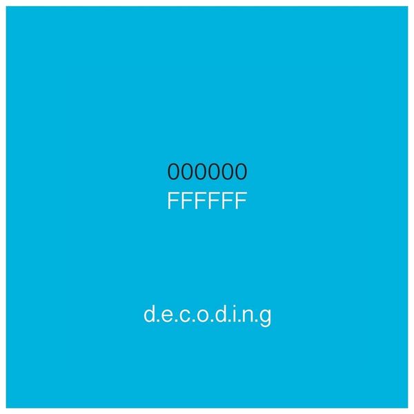 Produktbild: 000000|FFFFFF Decoding