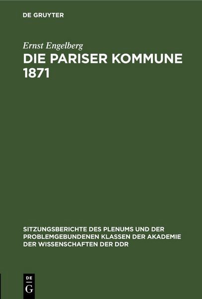 Produktbild: Die Pariser Kommune 1871
