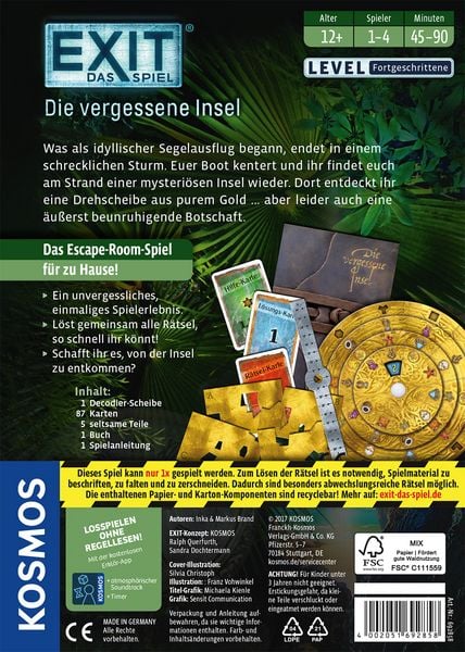 EXIT, Das Spiel - Die vergessene Insel