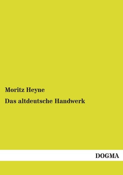 Produktbild: Das altdeutsche Handwerk