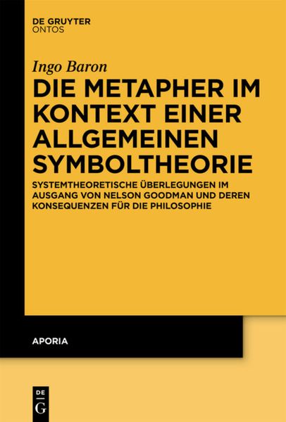 Produktbild: Die Metapher im Kontext einer allgemeinen Symboltheorie
