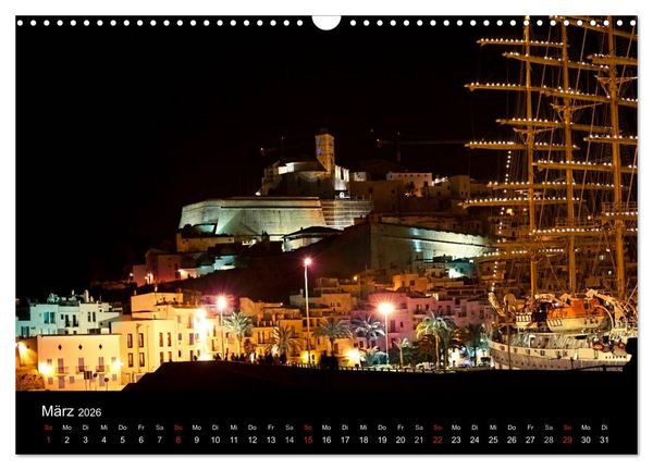 Produktbild: Ibiza by night (Wandkalender 2026 DIN A3 quer), CALVENDO Monatskalender