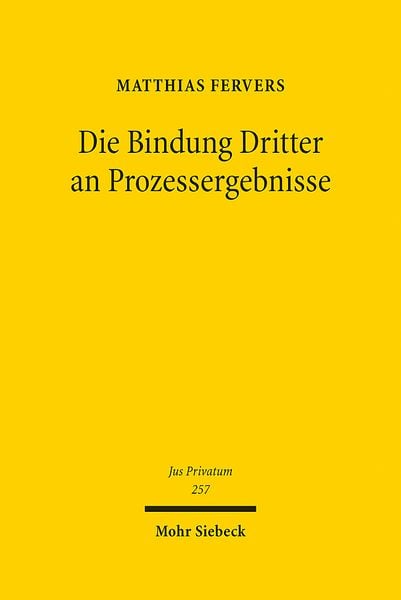 Produktbild: Fervers, M: Bindung Dritter an Prozessergebnisse