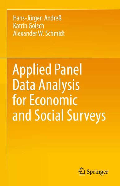 Produktbild: Applied Panel Data Analysis for Economic and Social Surveys