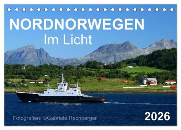 Produktbild: Nordnorwegen im Licht (Tischkalender 2026 DIN A5 quer), CALVENDO Monatskalender