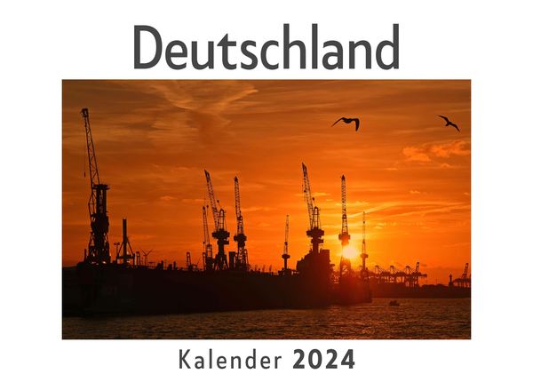 Produktbild: Deutschland (Wandkalender 2024, Kalender DIN A4 quer, Monatskalender im Querformat mit Kalendarium, Das perfekte Geschenk)