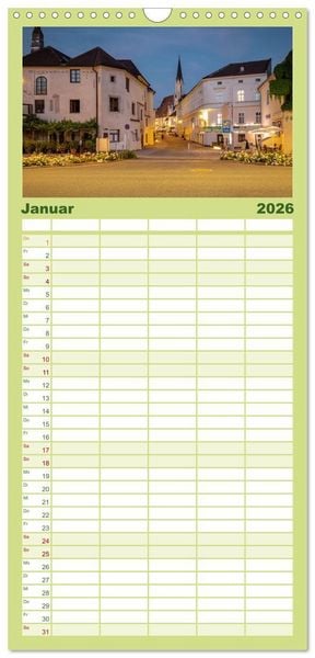 Produktbild: Familienplaner 2026 - Zauberhafte Wachau mit 5 Spalten (Wandkalender, 21 x 45 cm) CALVENDO