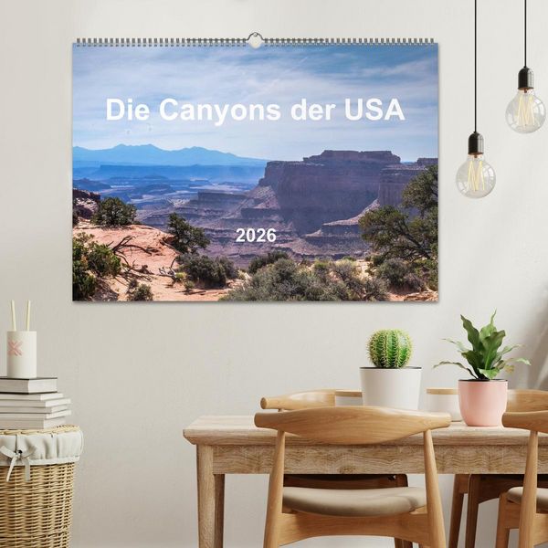 Produktbild: Die Canyons der USA (Wandkalender 2026 DIN A2 quer), CALVENDO Monatskalender