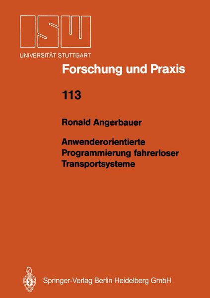 Produktbild: Anwenderorientierte Programmierung fahrerloser Transportsysteme
