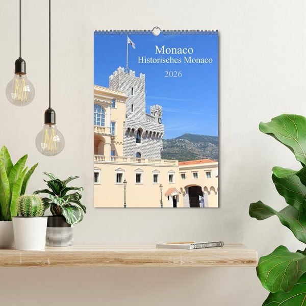 Produktbild: Monaco - Historisches Monaco (Wandkalender 2026 DIN A3 hoch), CALVENDO Monatskalender