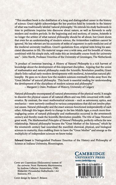 Produktbild: A History of Natural Philosophy