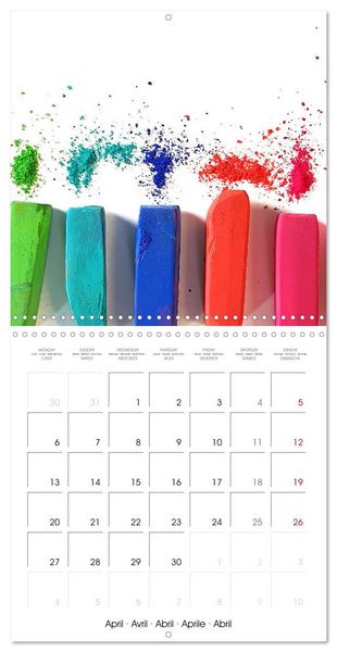 Produktbild: Painting makes you happy - Colourful art material in portrait (Wall Calendar 2026 12 &times; 12 Inch) CALVENDO 12 Month Wall Calendar