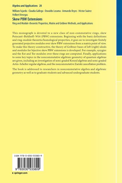 Produktbild: Skew PBW Extensions