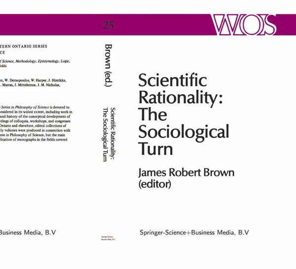 Produktbild: Scientific Rationality: The Sociological Turn