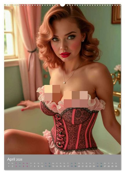 Produktbild: Pinup-Diven (hochwertiger Premium Wandkalender 2026 DIN A2 hoch), Kunstdruck in Hochglanz