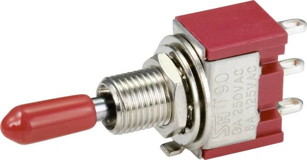 Produktbild: TRU COMPONENTS TC-9353992 Wippschalter 250 V/AC 3 A 1 x (Ein)/Aus/(Ein) tastend/0/tastend 1 St.