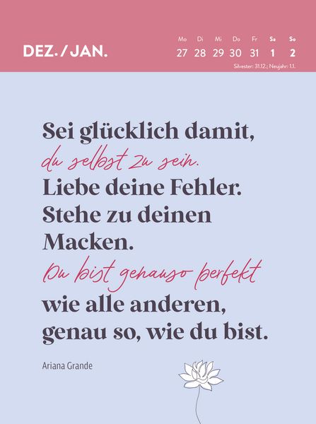 Produktbild: Wochenkalender 2027: Frauen sind gro&szlig;artig! Von perfekt war nie die Rede