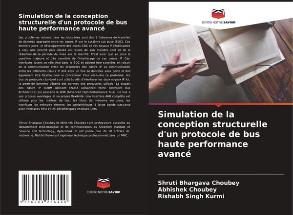 Produktbild: Simulation de la conception structurelle d'un protocole de bus haute performance avanc&eacute;