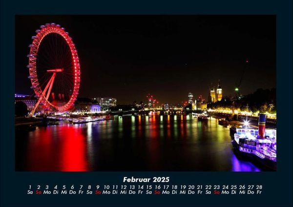 Produktbild: London 2025 Fotokalender DIN A4
