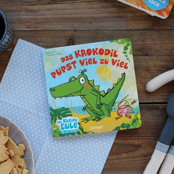 Das Krokodil pupst viel zu viel