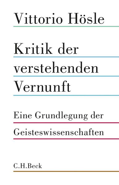 Produktbild: Kritik der verstehenden Vernunft