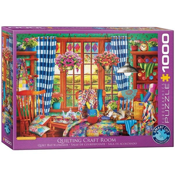 Produktbild: Puzzle 1000 Teile - Patchwork Craft Room
