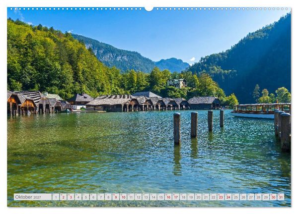 Produktbild: Malerische Bergseen in den bayerischen Alpen (Wandkalender 2027 DIN A2 quer), CALVENDO Monatskalender