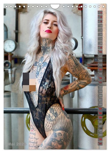 Produktbild: Beauty Tattoo Girls 2026 (Wandkalender 2026 DIN A4 hoch), CALVENDO Monatskalender