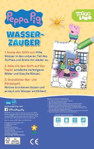 Produktbild: Peppa Pig Wasserzauber - Wassermalbuch ab 3 Jahren