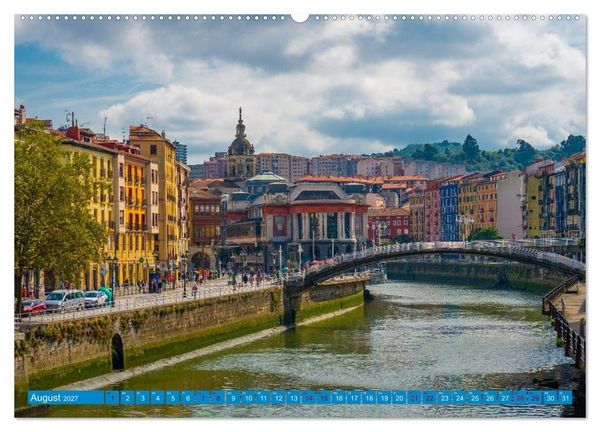Produktbild: Buntes Bilbao (hochwertiger Premium Wandkalender 2027 DIN A2 quer), Kunstdruck in Hochglanz