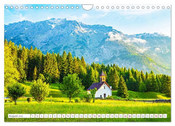 Produktbild: Kapellen im Tiroler Leutaschtal (Wandkalender 2026 DIN A4 quer), CALVENDO Monatskalender