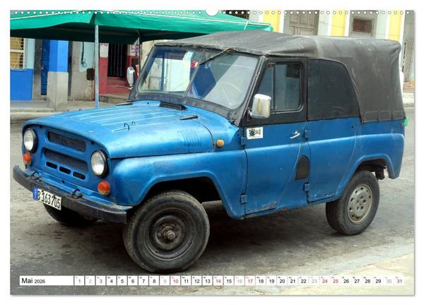 Produktbild: Sowjet-Legende - Der Gel&auml;ndewagen UAZ-469 in Kuba (Wandkalender 2026 DIN A2 quer), CALVENDO Monatskalender