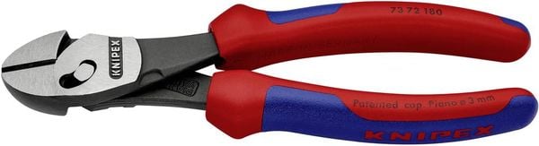 Knipex TwinForce 73 72 180 Werkstatt Kraft-Seitenschneider mit Facette 180mm