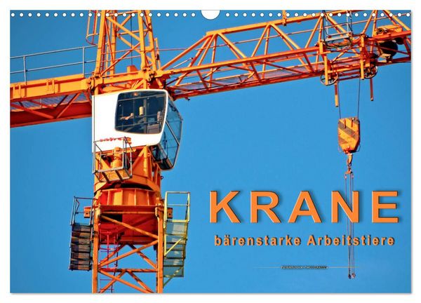 Produktbild: Krane - b&auml;renstarke Arbeitstiere (Wandkalender 2026 DIN A3 quer), CALVENDO Monatskalender