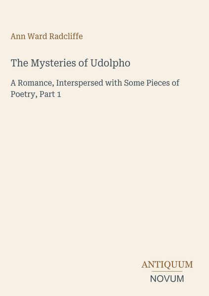 Produktbild: The Mysteries of Udolpho