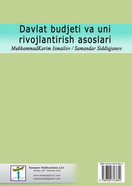 Produktbild: Davlat budjeti va uni rivojlantirish asoslari