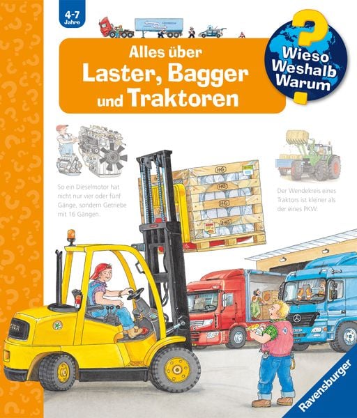 Produktbild: Wieso? Weshalb? Warum? Band 38 - Alles &uuml;ber Laster, Bagger und Traktoren