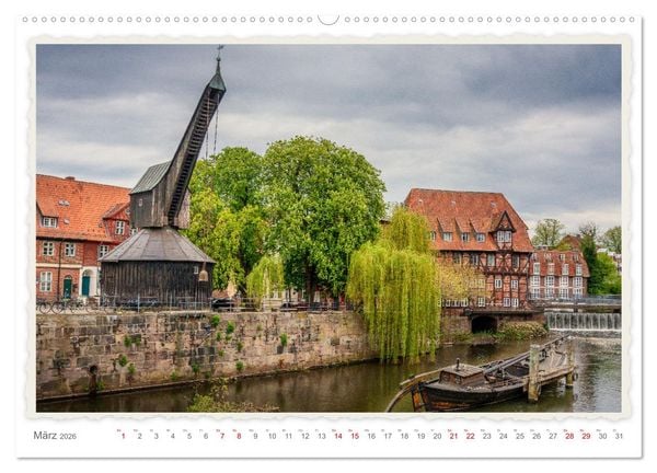 Produktbild: Malerisches L&uuml;neburg (hochwertiger Premium Wandkalender 2026 DIN A2 quer), Kunstdruck in Hochglanz