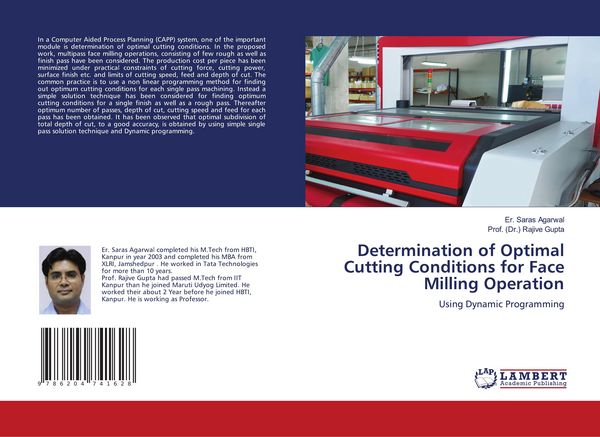 Produktbild: Determination of Optimal Cutting Conditions for Face Milling Operation