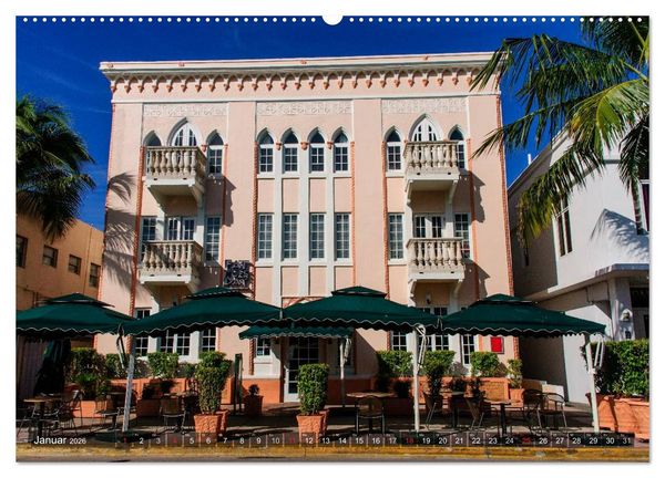 Produktbild: Miami South Beach (Wandkalender 2026 DIN A2 quer), CALVENDO Monatskalender
