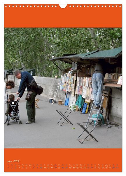Produktbild: Paris et ses bouquinistes (Calendrier mural 2026 DIN A3 horizontal), CALVENDO calendrier mensuel
