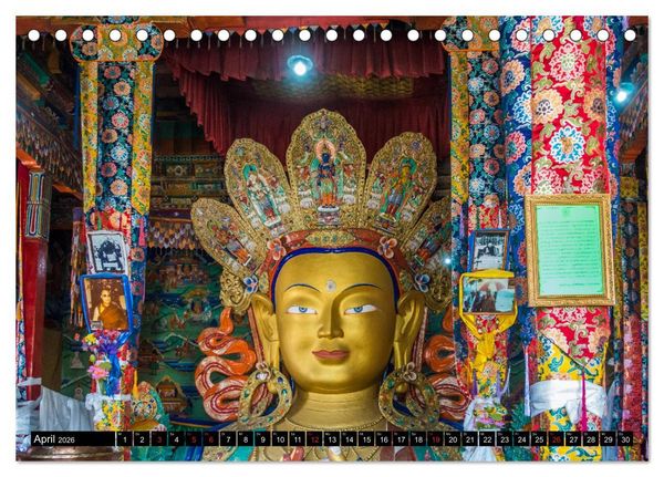 Produktbild: Ladakh - Buddhistische Kl&ouml;ster (Tischkalender 2026 DIN A5 quer), CALVENDO Monatskalender