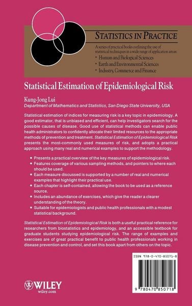 Produktbild: Statistical Estimation of Epidemiologic